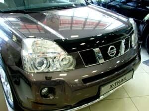 Дефлектор капота (мухобойка) Nissan X-Trail T31 2007-2014 (Ниссан ИксТрейл) SIM